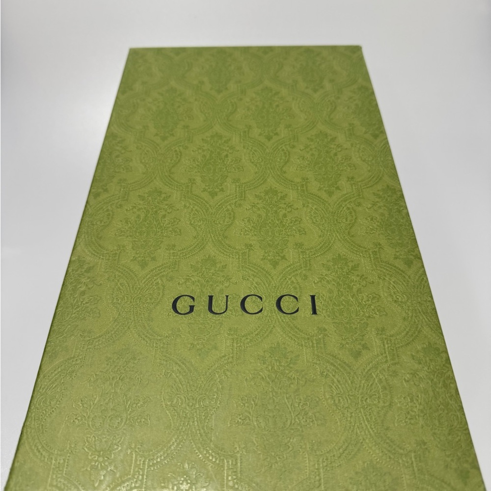 Gucci Ace GG Embossed Black Leather Sneakers Men’s 12.5 - Picture 10 of 10